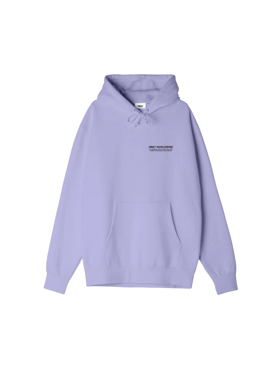 OBEY WORLDWIDE CITIES HOODIE DIGITAL LAVENDER