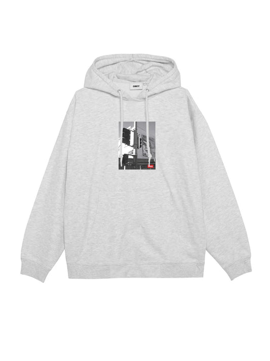 OBEY LOS ANGELES HOODIE GREY