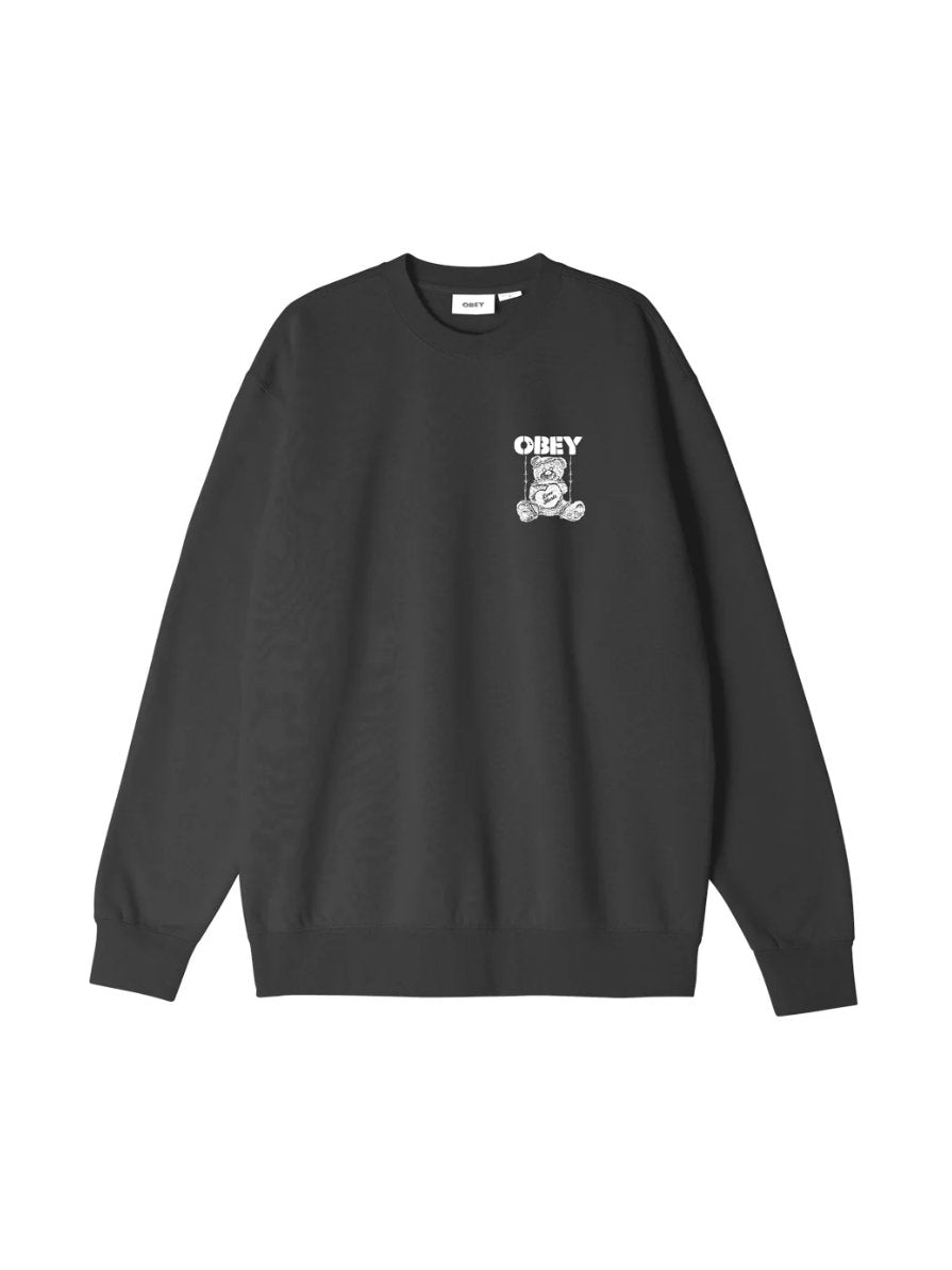 OBEY LOVE HURTS CREWNECK BLACK
