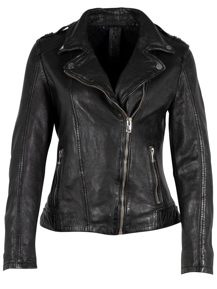 MAURITIUS NARIN LEATHER JACKET BLACK