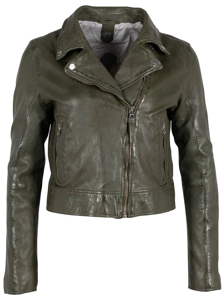 MAURITIUS JULENE LEATHER JACKET JADE