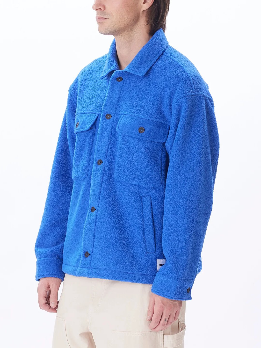 OBEY THOMPSON SHIRT JACKET SURF BLUE