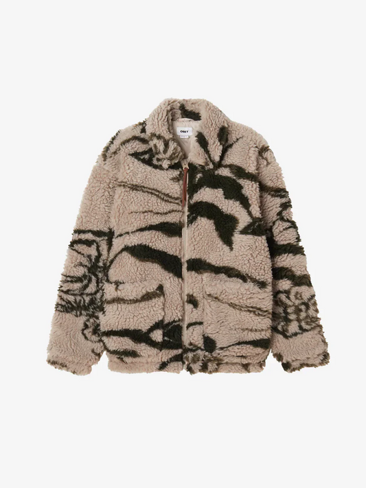 OBEY MUSHROOM SHERPA SILVER GREY MULTI