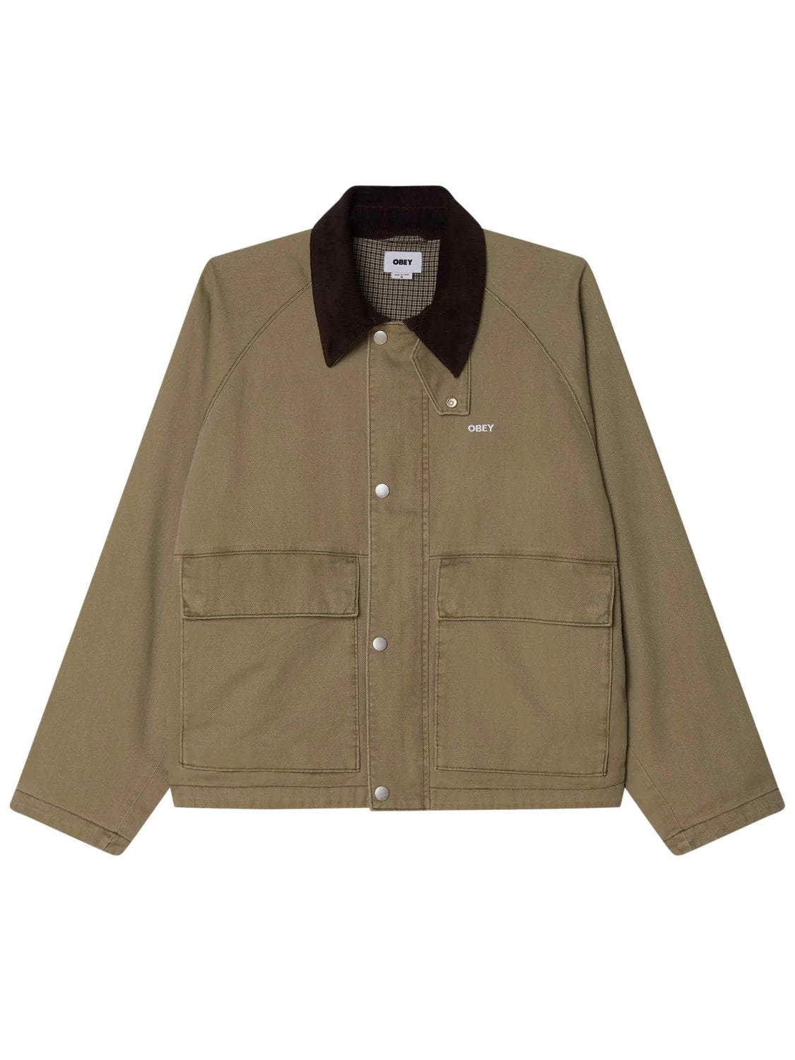 OBEY CADEN WORK JACKET MERMAID FADED WASH