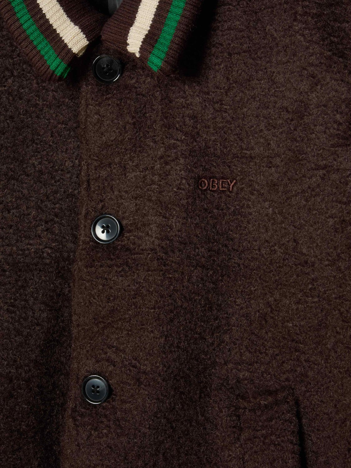 OBEY ARDEN BLOUSON JACKET JAVA BROWN