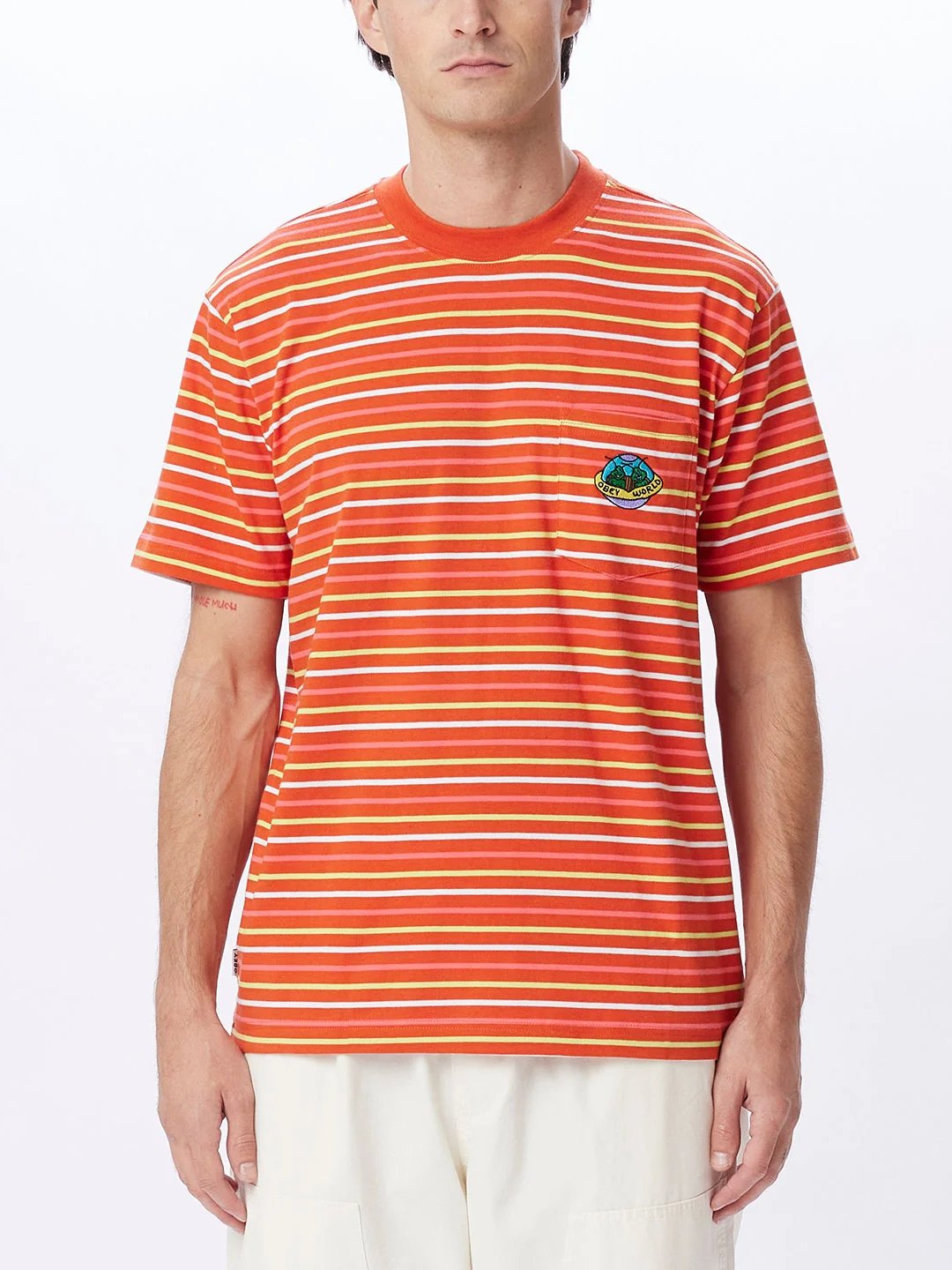 OBEY PLANET POCKET TEE ROOBIOS MULTI