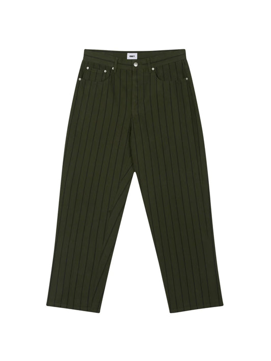 OBEY CLASSIC BAGGY STRIPE DENIM DUFFLE BAG MULTI