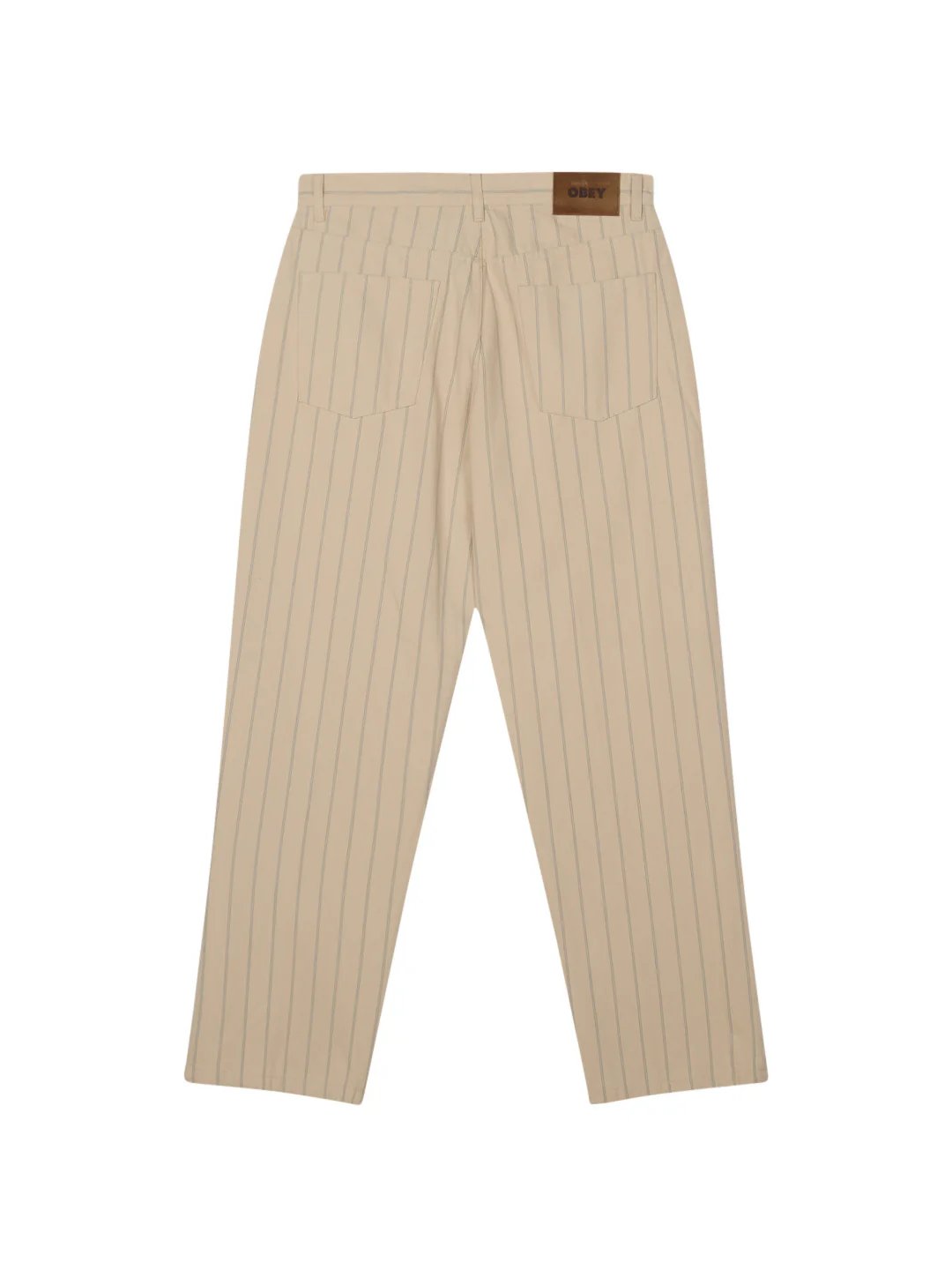 OBEY CLASSIC BAGGY STRIPE DENIM PANT PELICAN MULTI