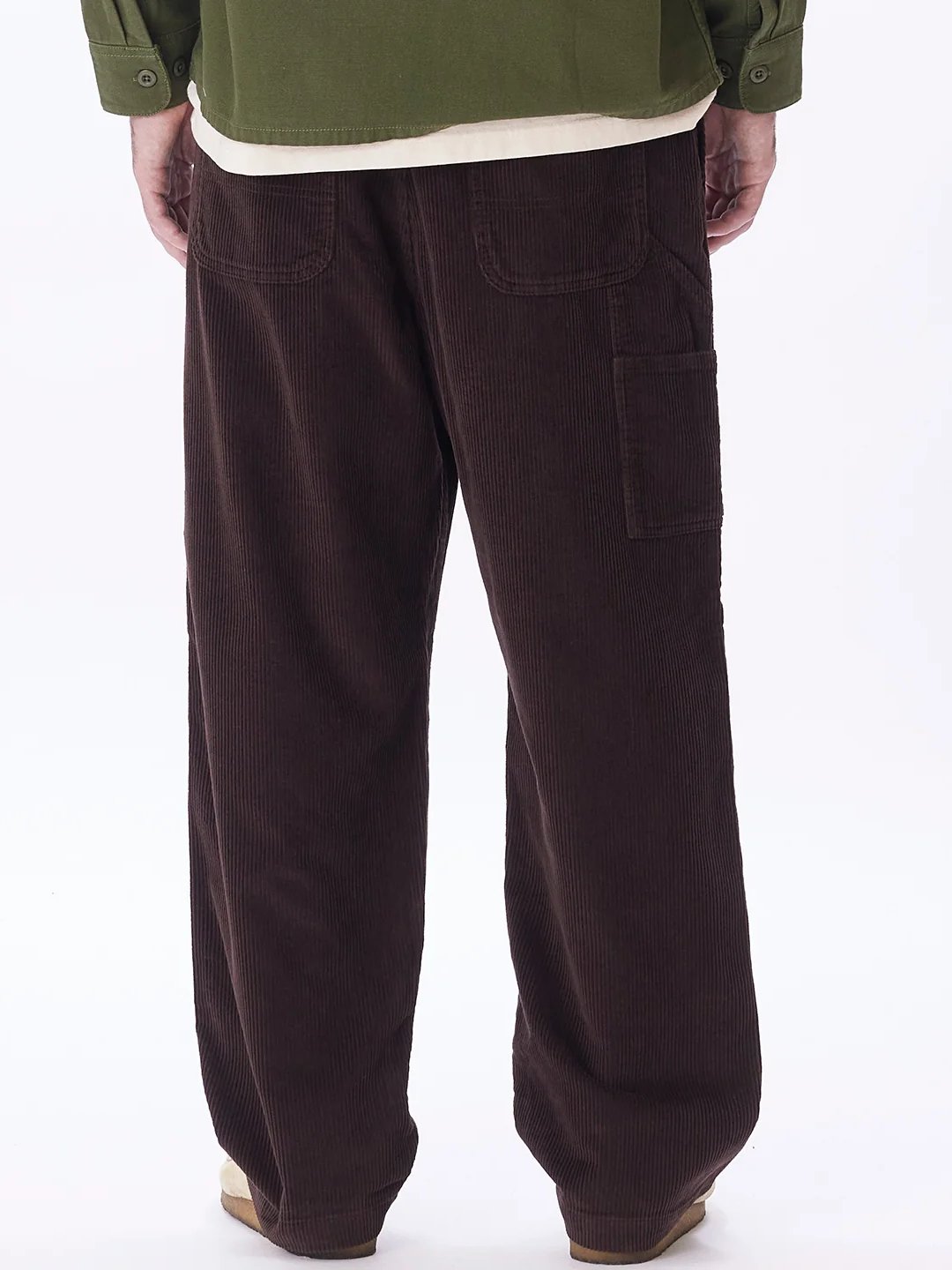 OBEY BIG TIMER CORD PANT JAVA BROWN BACK