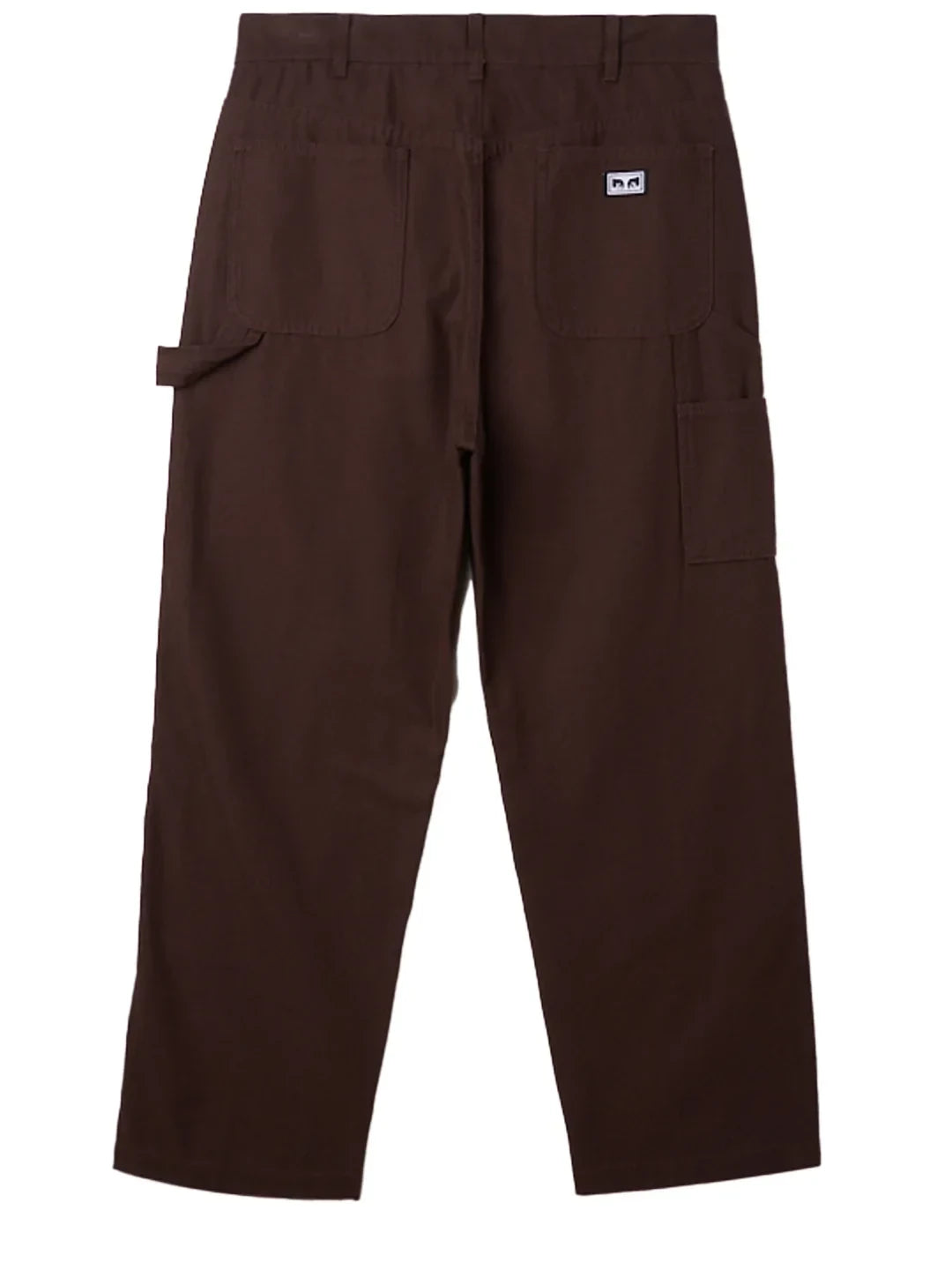 OBEY BIG TIMER TWILL DBL KNEE PANT JAVA BROWN