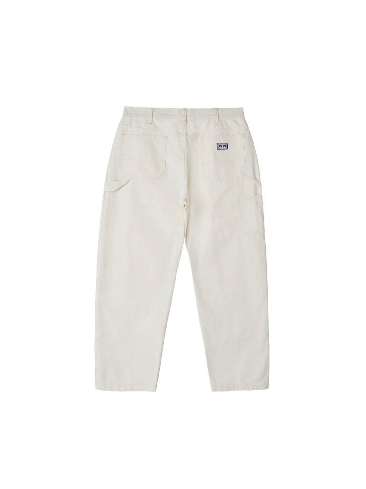 OBEY BIG TIMER TWILL DBL KNEE PANT UNBLEACHED