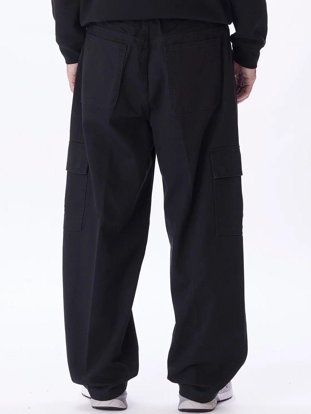 OBEY BIGWIG BAGGY TWILL CARGO PANT BLACK