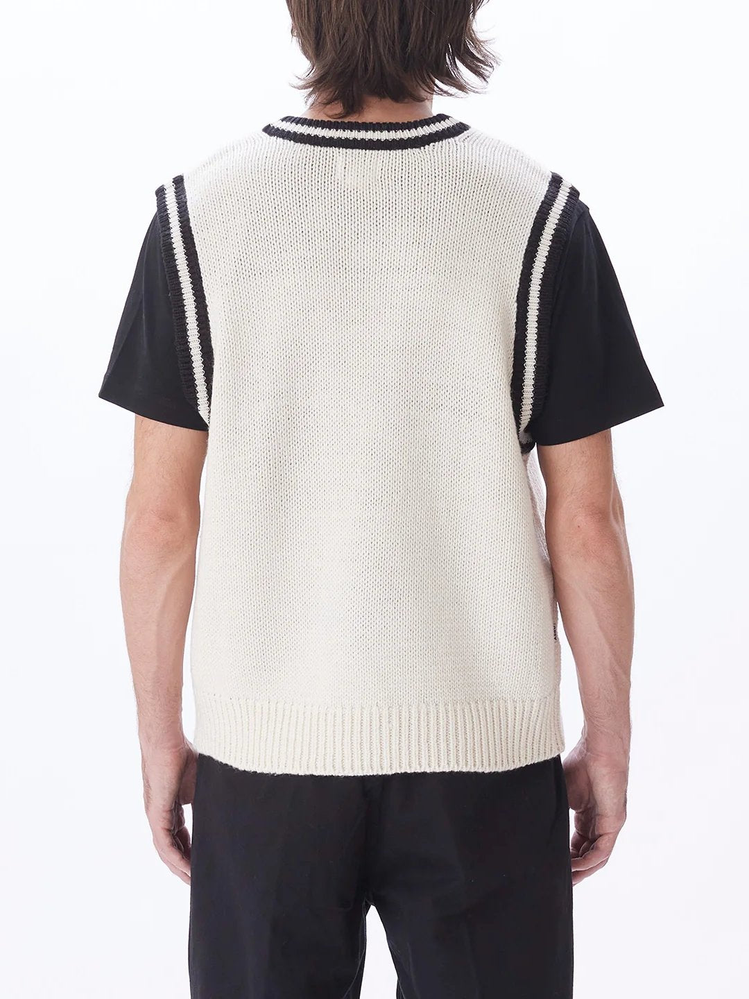 OBEY ALDEN SWEATER VEST UNBLEACHED BACK