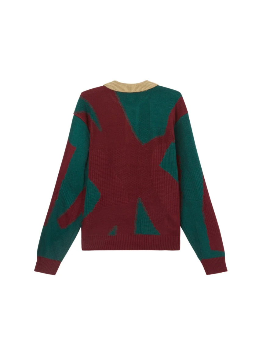 OBEY LUCA POLO SWEATER PINE MULTI