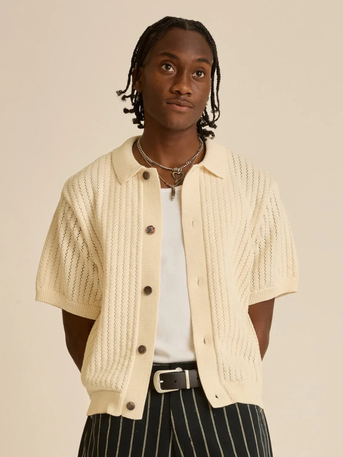 OBEY DEZ SWEATER SHIRT UNBLEACHED