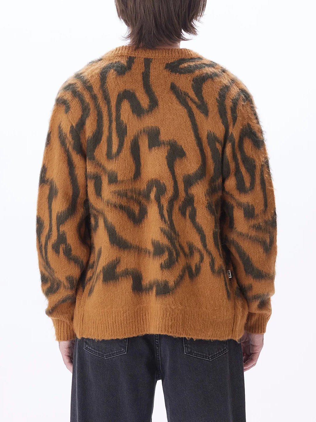 OBEY PALLY CARDIGAN CATECHU WOOD