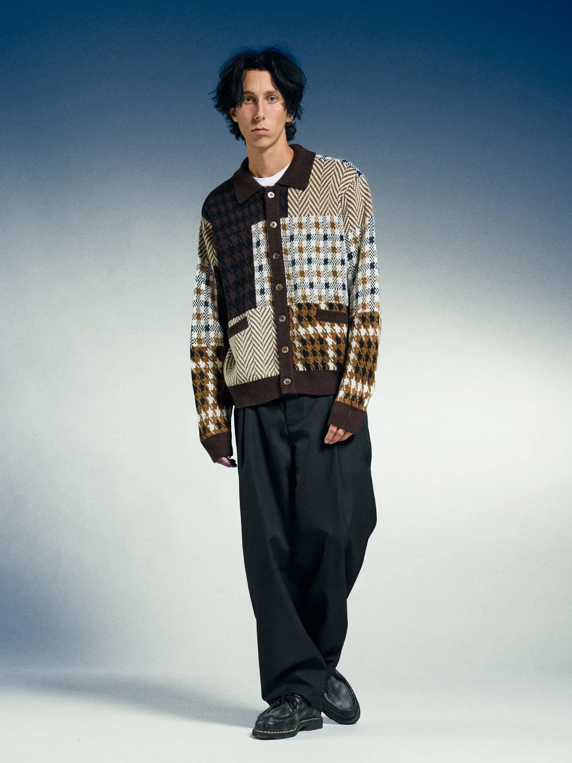 OBEY PATCHWORK CARDIGAN