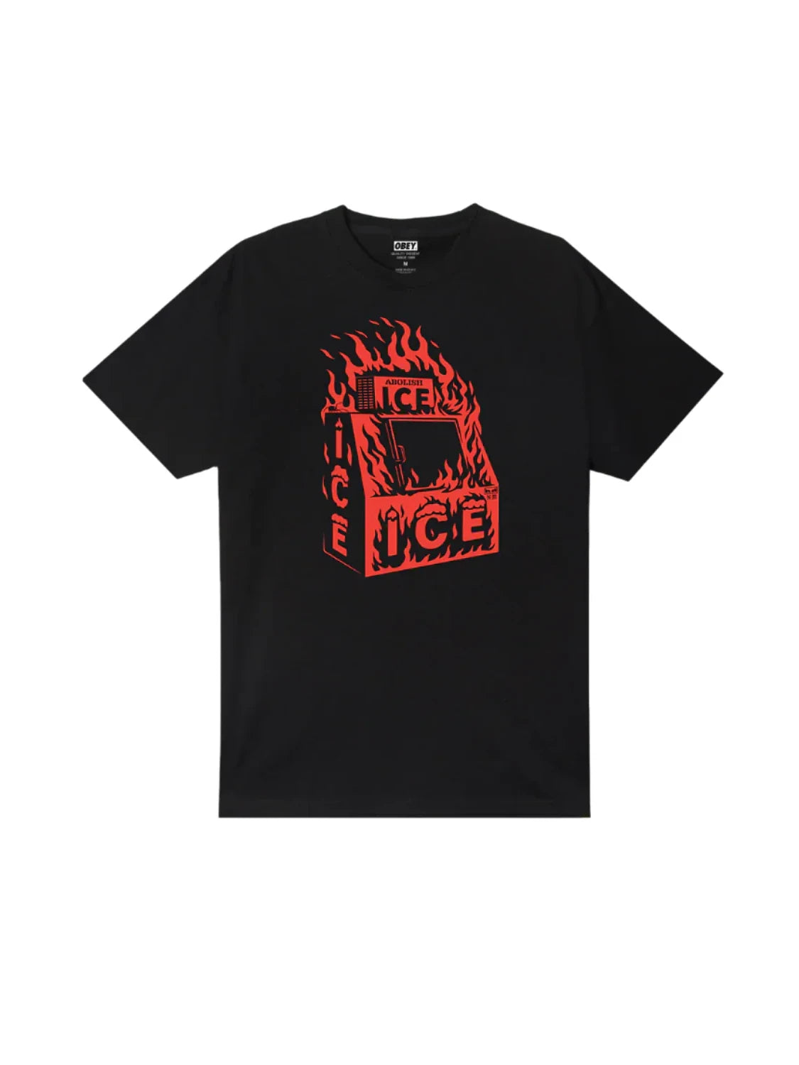 OBEY ABOLISH ICE CLASSIC T-SHIRT BLACK