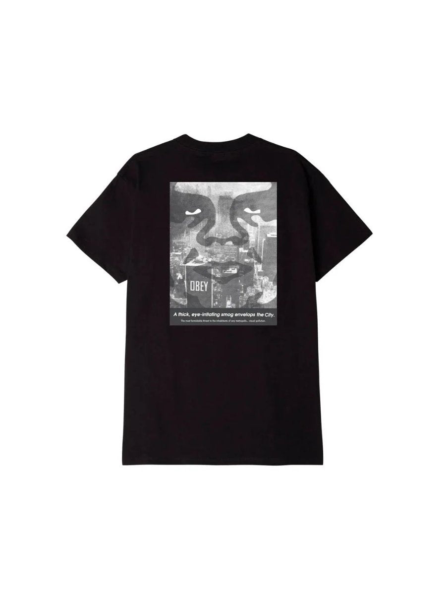 OBEY NYC SMOG CLASSIC T-SHIRT BLACK