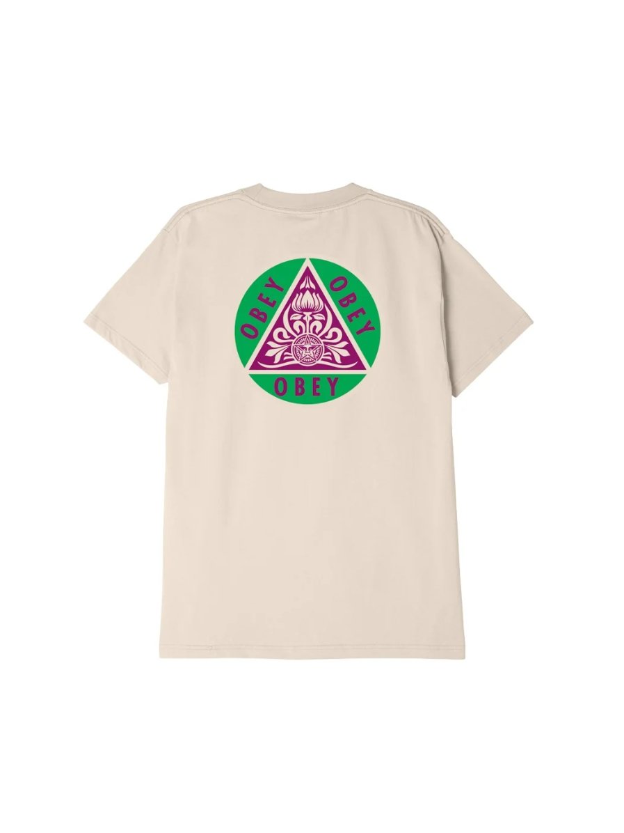 OBEY PYRAMID TEE CREAM