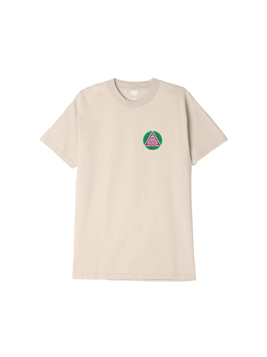 OBEY PYRAMID TEE CREAM