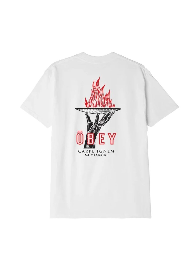 OBEY SEIZE FIRE T-SHIRT WHITE