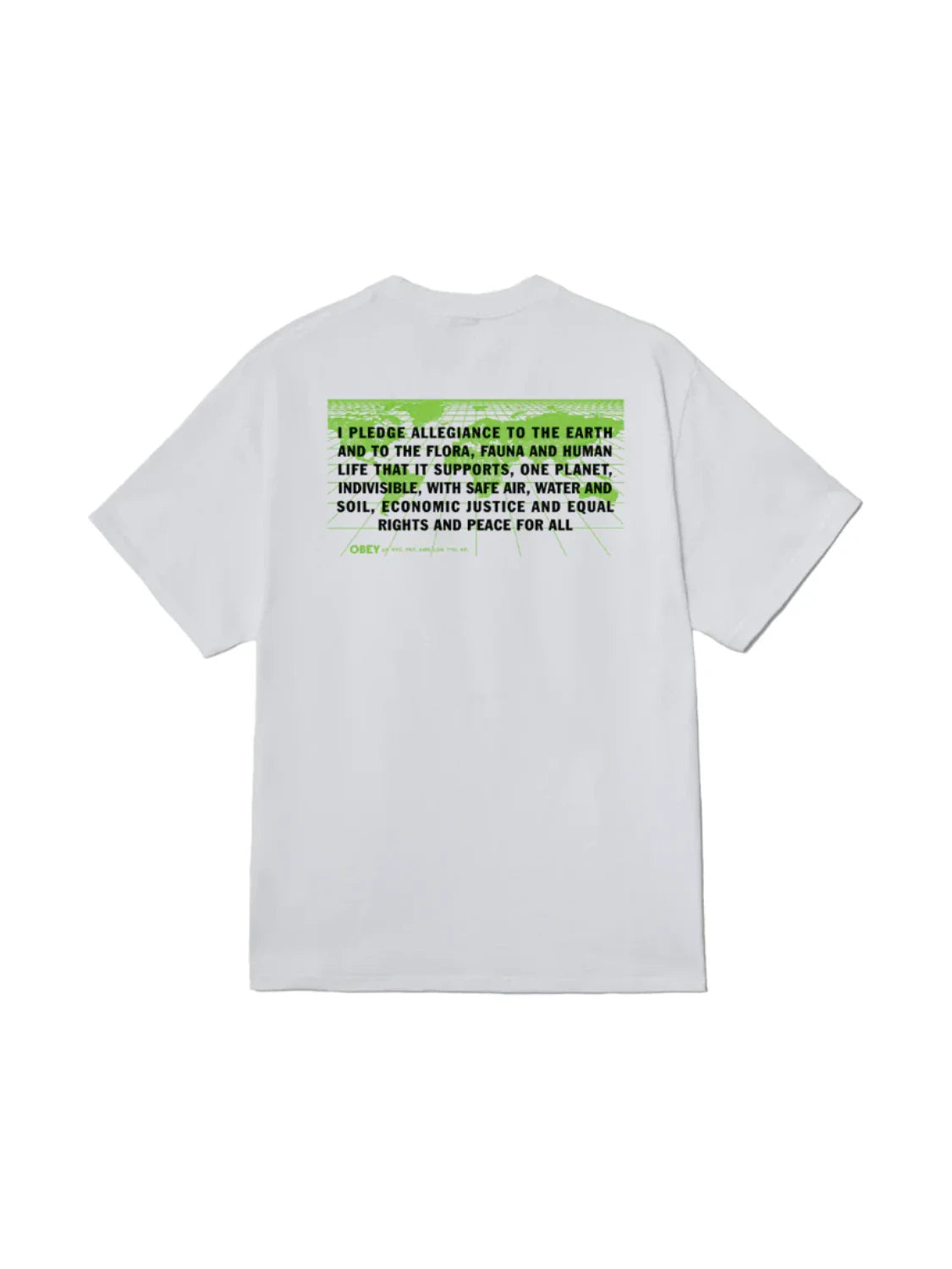 OBEY PLEDGE ALLEGIANCE T-SHIRT WHITE