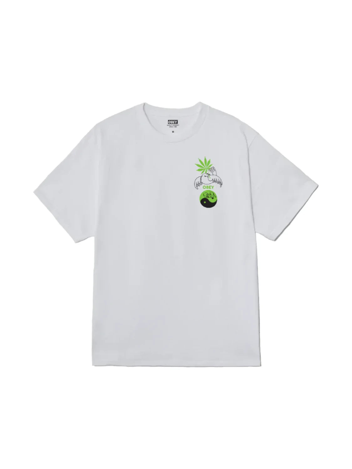 OBEY PLEDGE ALLEGIANCE T-SHIRT WHITE