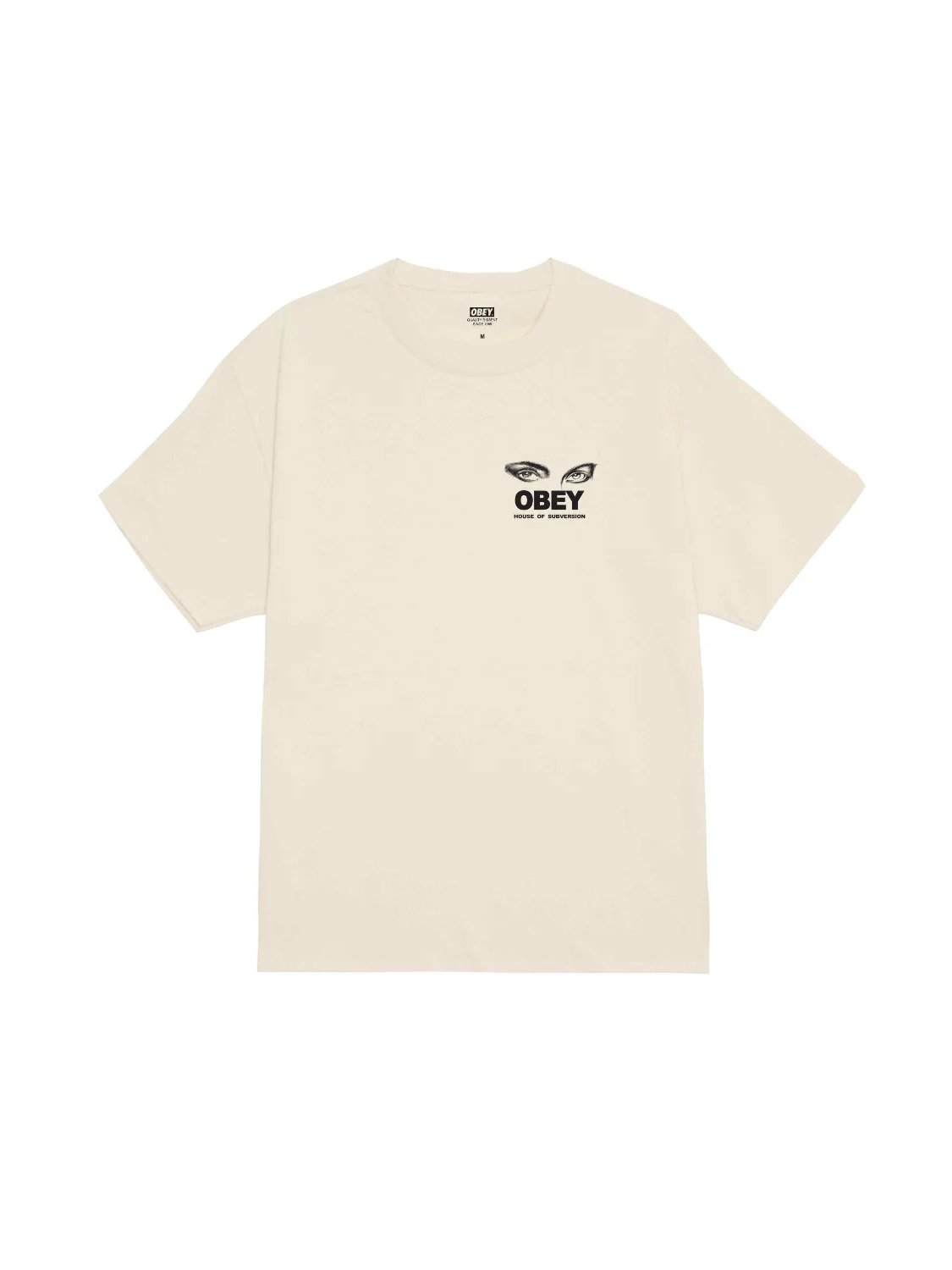 OBEY FACE OF SUBVERSION T-SHIRT CREAM