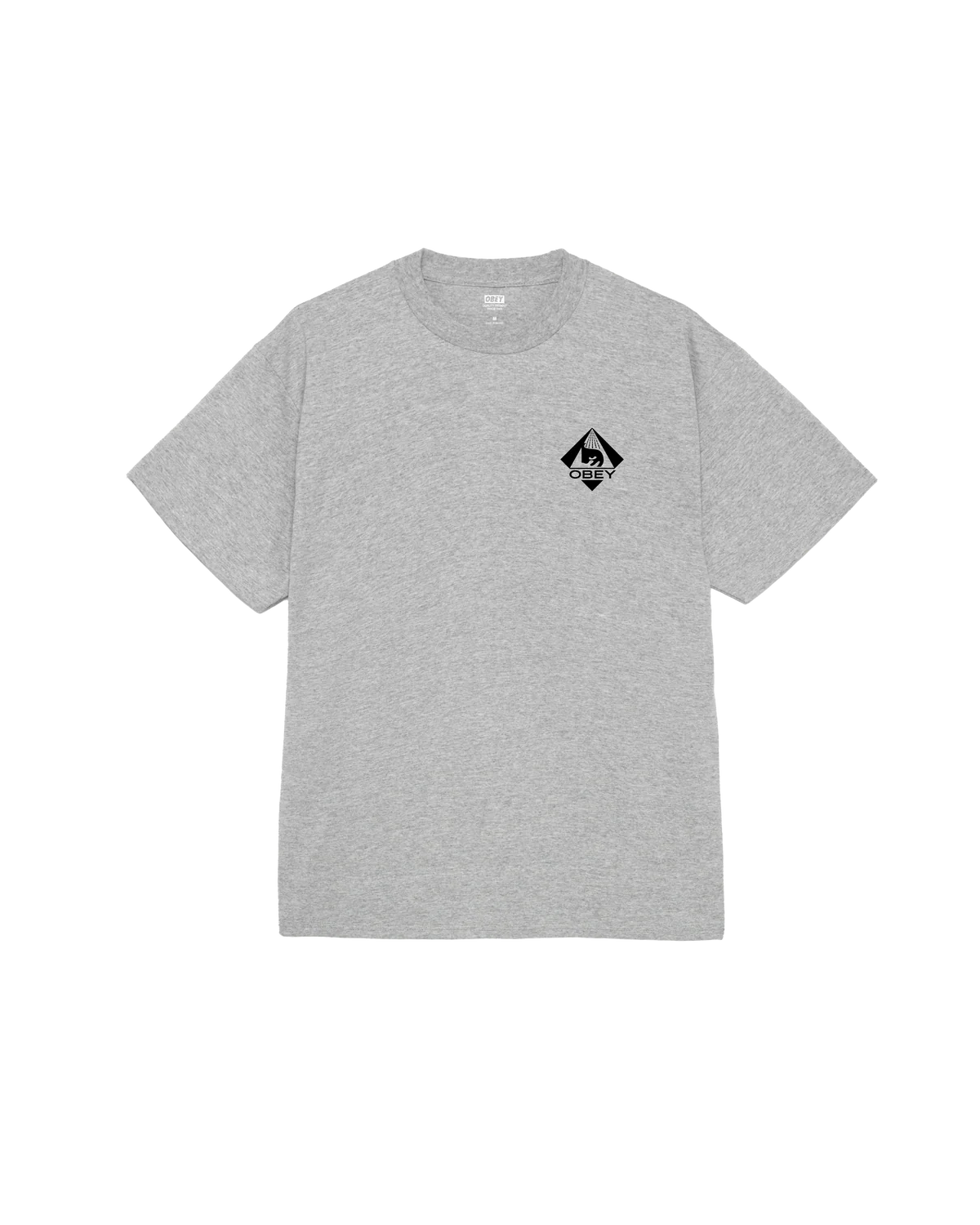 OBEY ICON PYRAMID CLASSIC T-SHIRT HTHR GREY