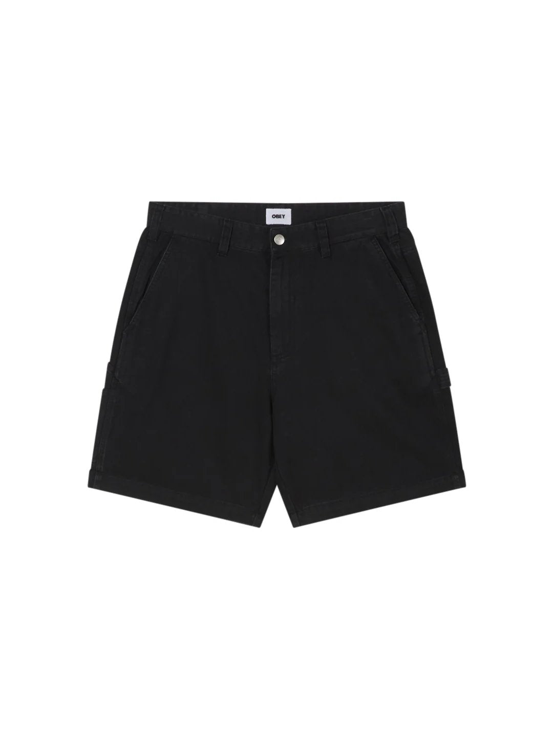 OBEY BIG TIMER CARPENTER SHORT BLACK FADED WASH