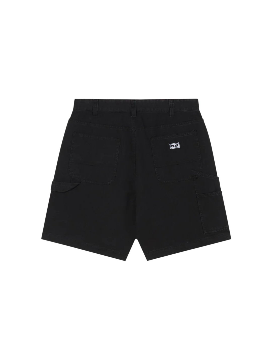 OBEY BIG TIMER CARPENTER SHORT BLACK FADED WASH