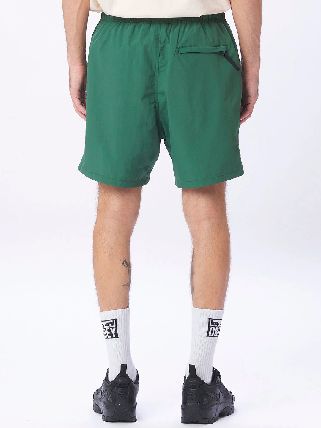 OBEY EASY EYES NYLON SHORT PALM LEAF