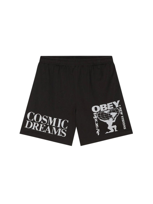 OBEY EASY COSMIC DREAMS MESH SHORT BLACK