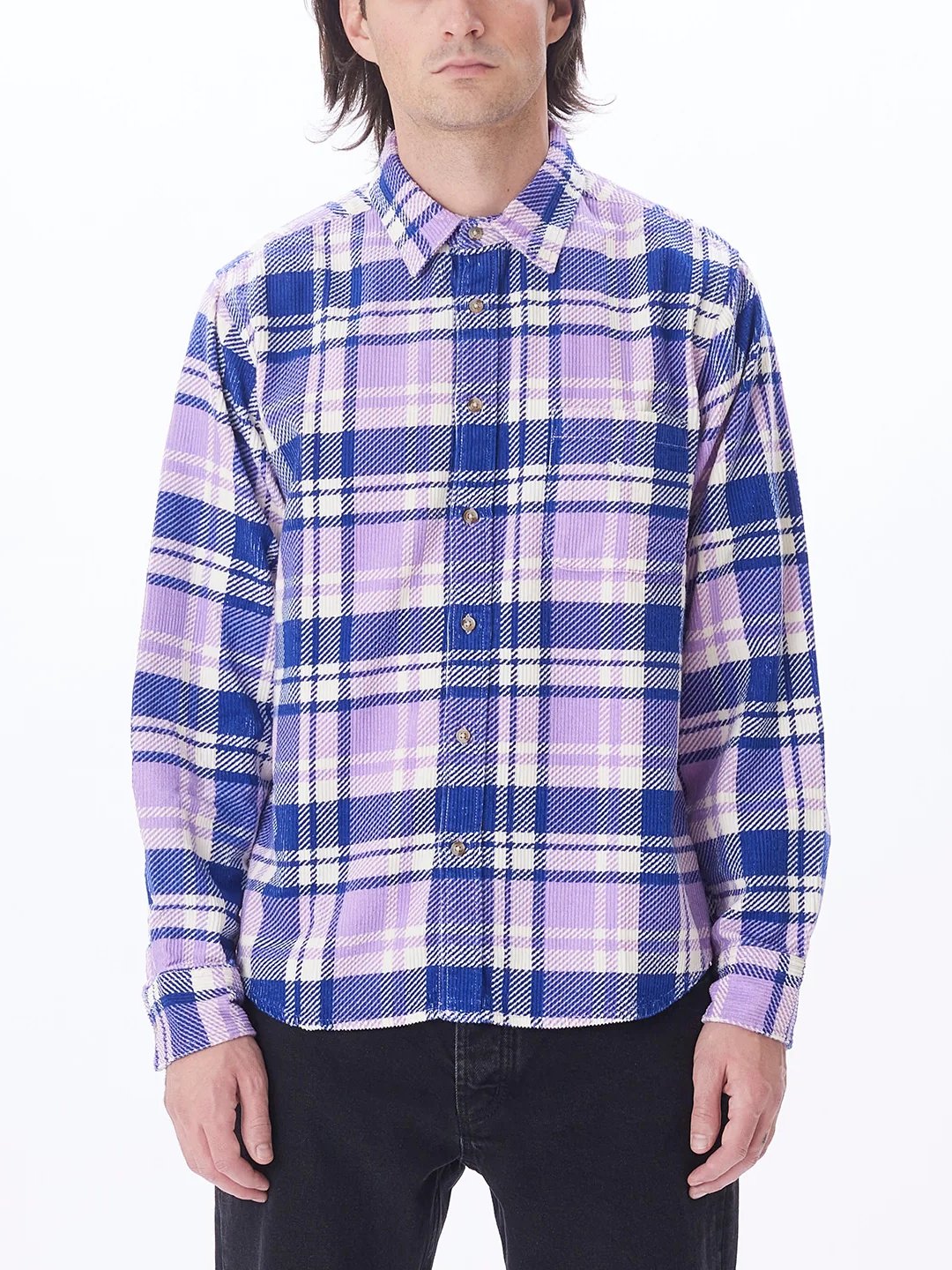 OBEY BENNY CORD WOVEN PURPLE ROSE MULTI