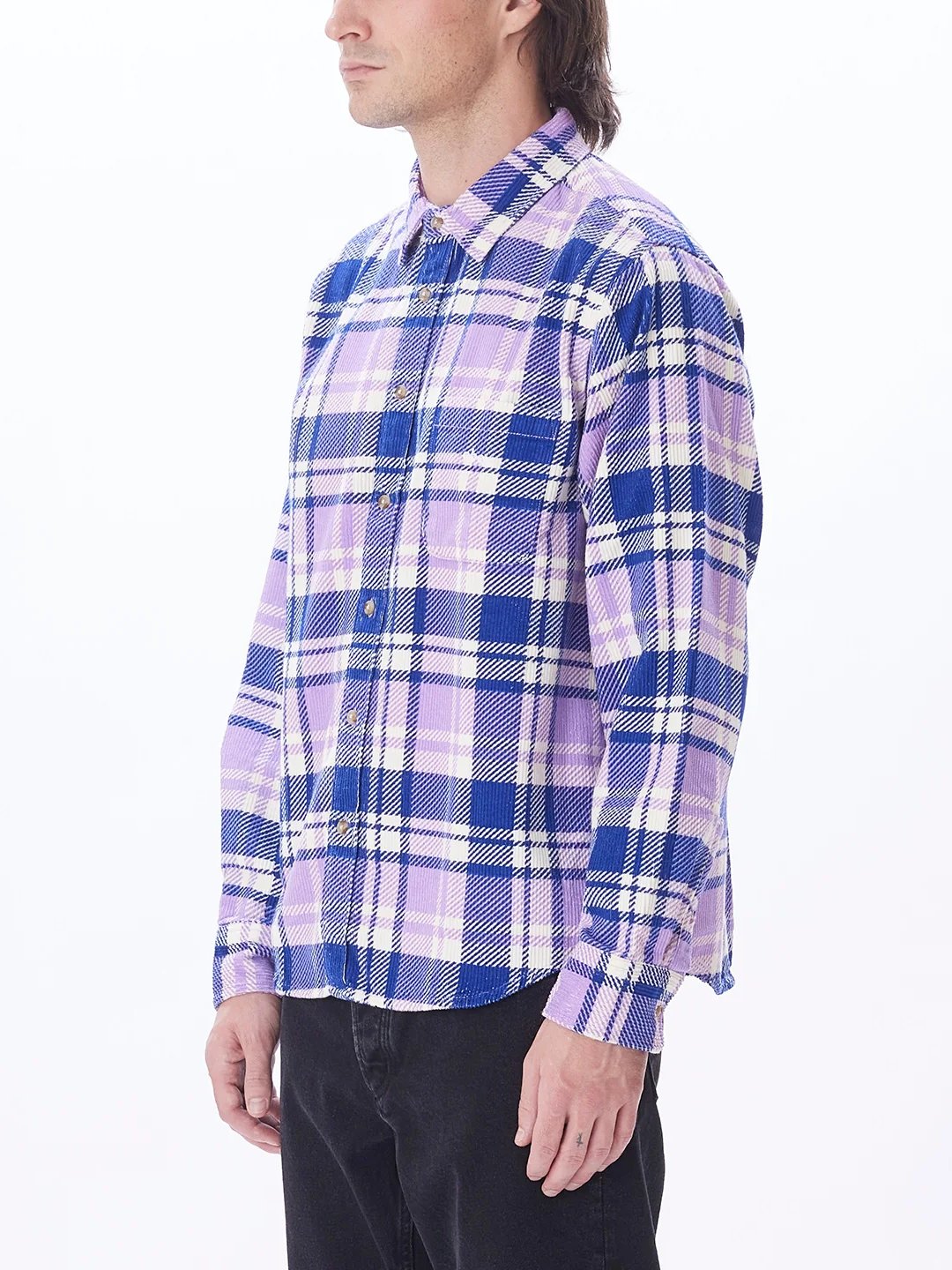 OBEY BENNY CORD WOVEN PURPLE ROSE MULTI