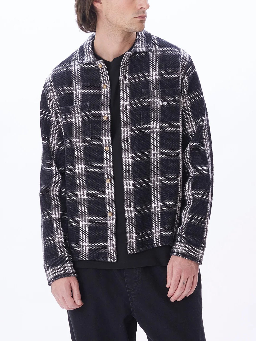 OBEY WES WOVEN BLACK MULTI