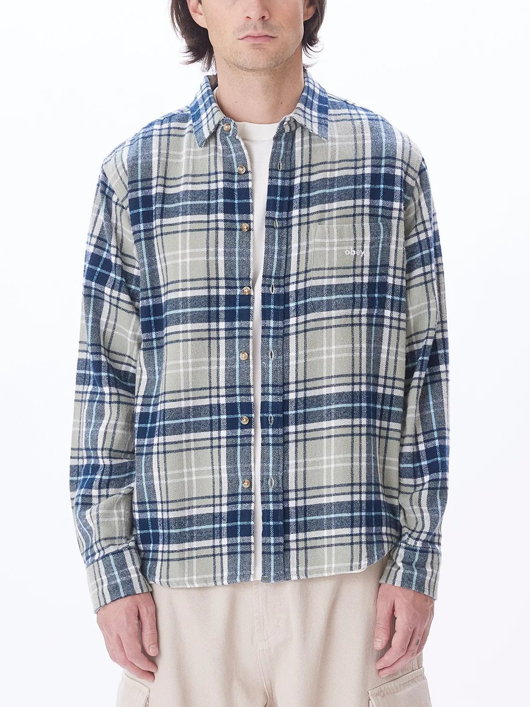 OBEY TERRACE WOVEN ICEBERG GREEN MULTI