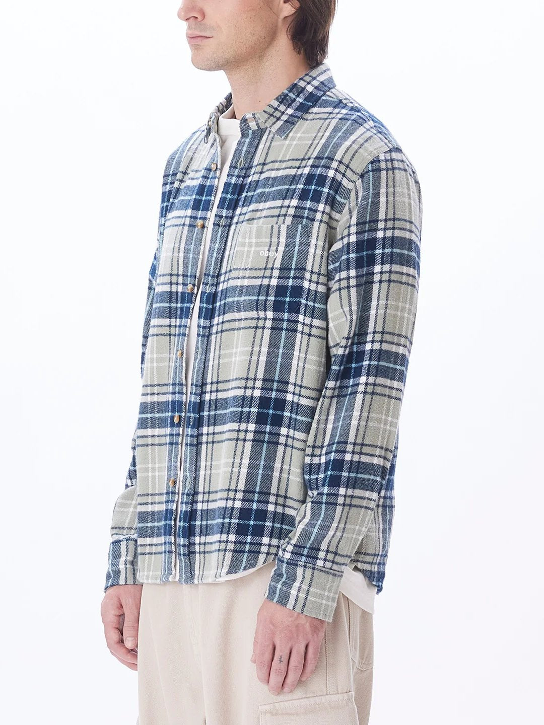 OBEY TERRACE WOVEN ICEBERG GREEN MULTI