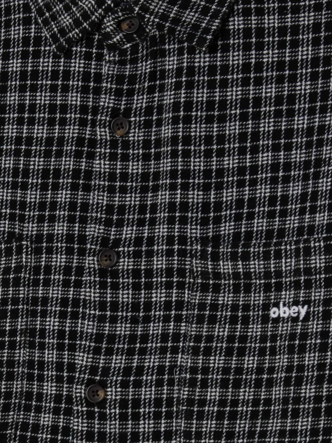 OBEY BIGWIG RICK WOVEN SHIRT BLACK MULTI