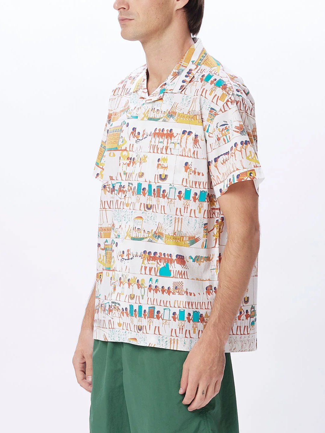 OBEY HEIRO SHORT SLEEVE WOVEN WHITE MULTI
