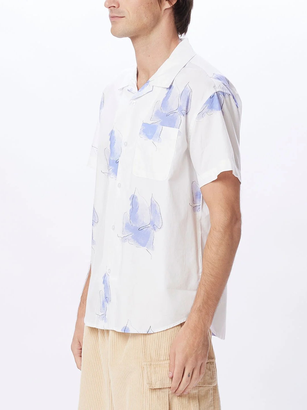 OBEY BELLS SHORT SLEEVE WOVEN WHITE MULTI