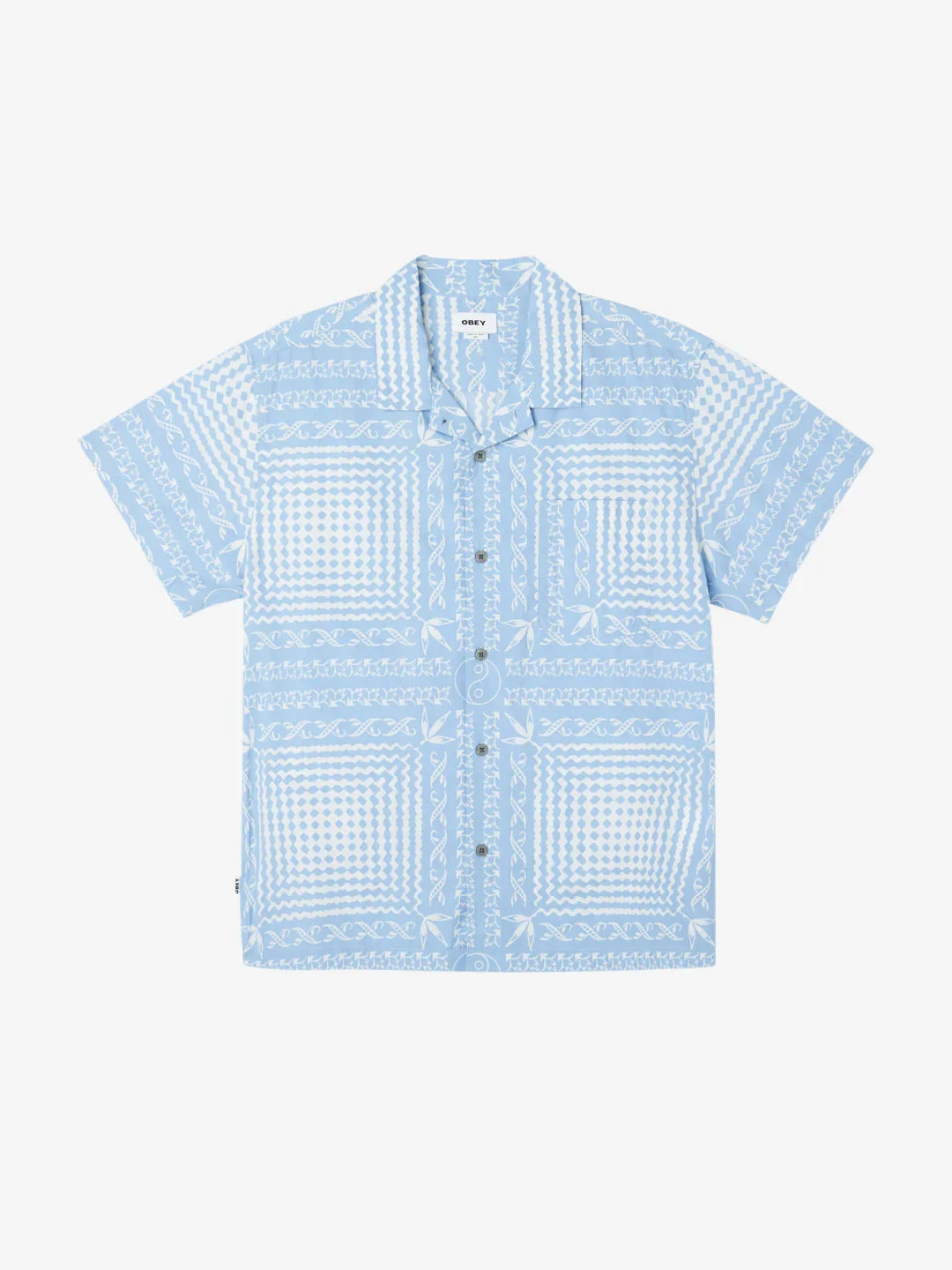 OBEY CORTEX S/S SHIRT HYDRANGEA MULTI
