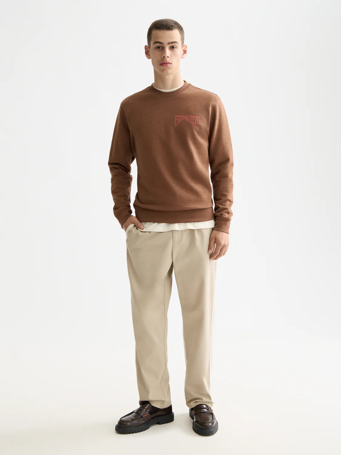S&S LOGO SWEATSHIRT SOFT SILT