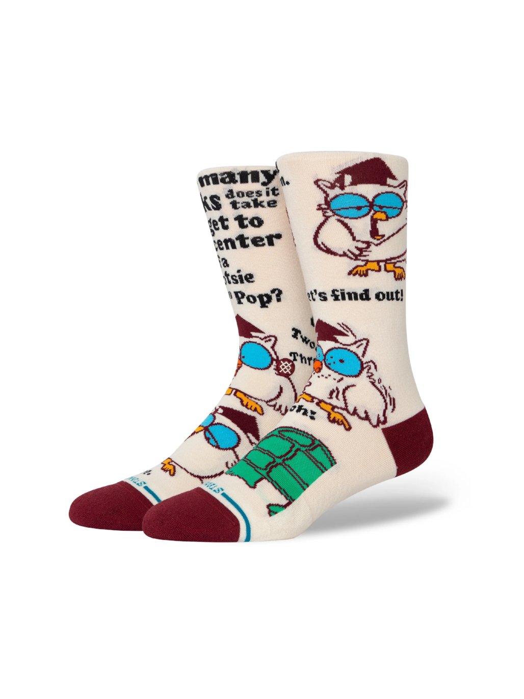 STANCE MR OWL CREW SOCKS CANVAS