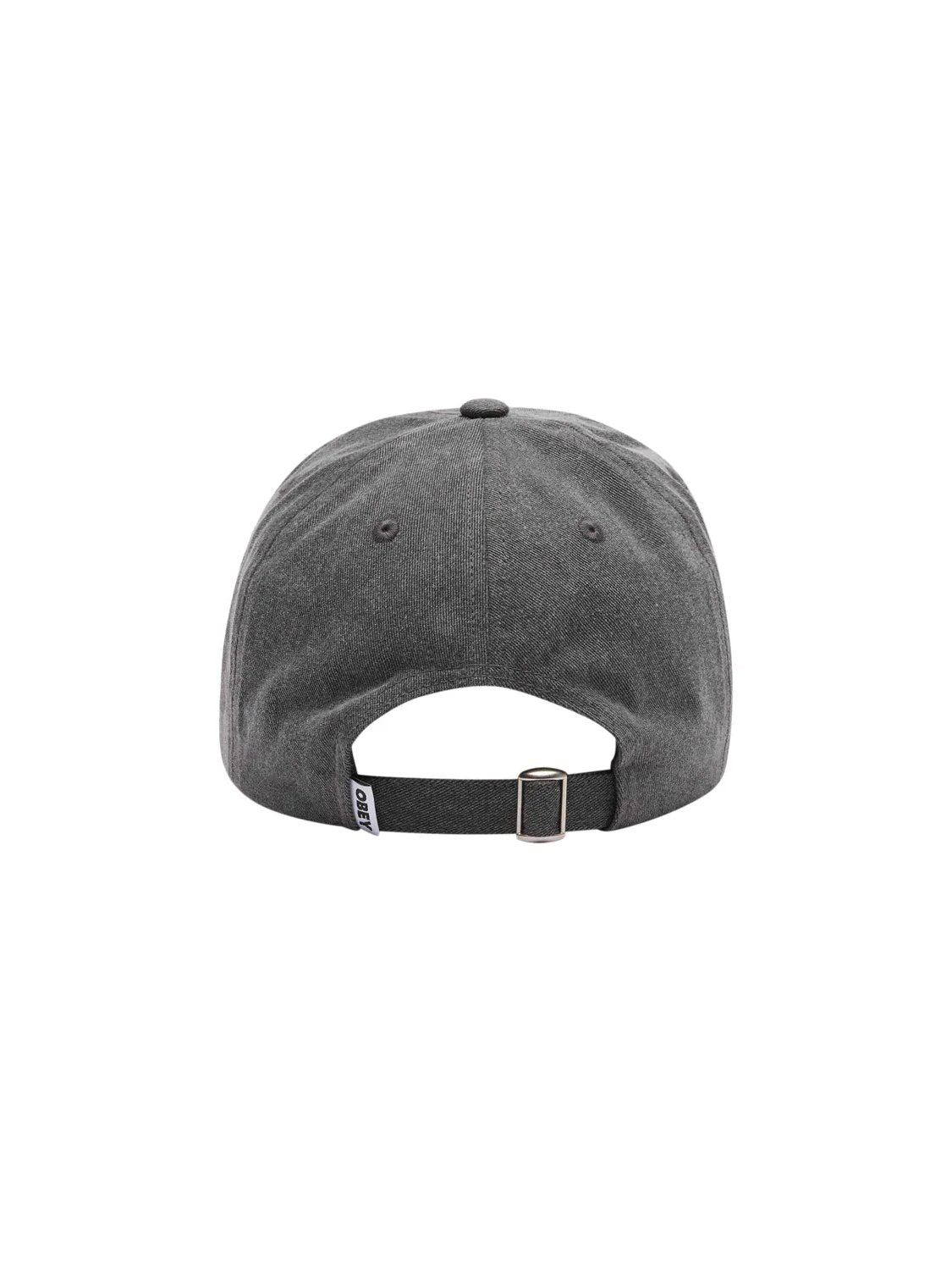 OBEY WASHED TWILL FLOWER STRAP BACK WASHED BLACK