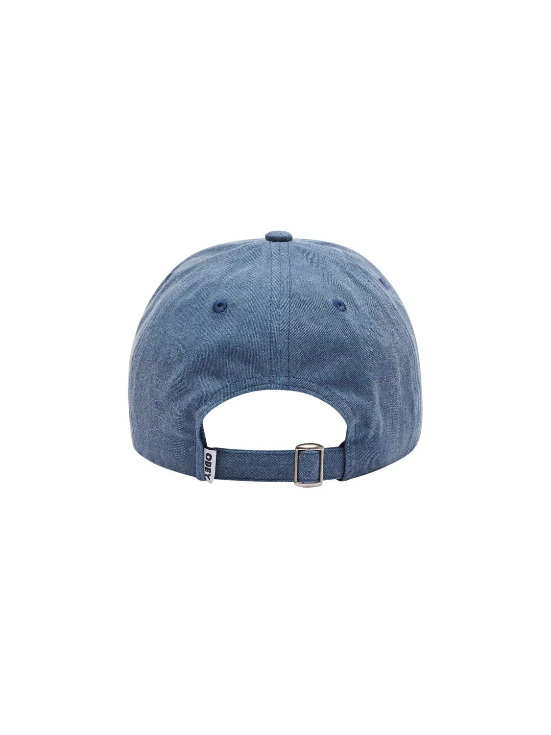 OBEY WASHED TWILL FLOWER STRAPBACK WASHED NAVY