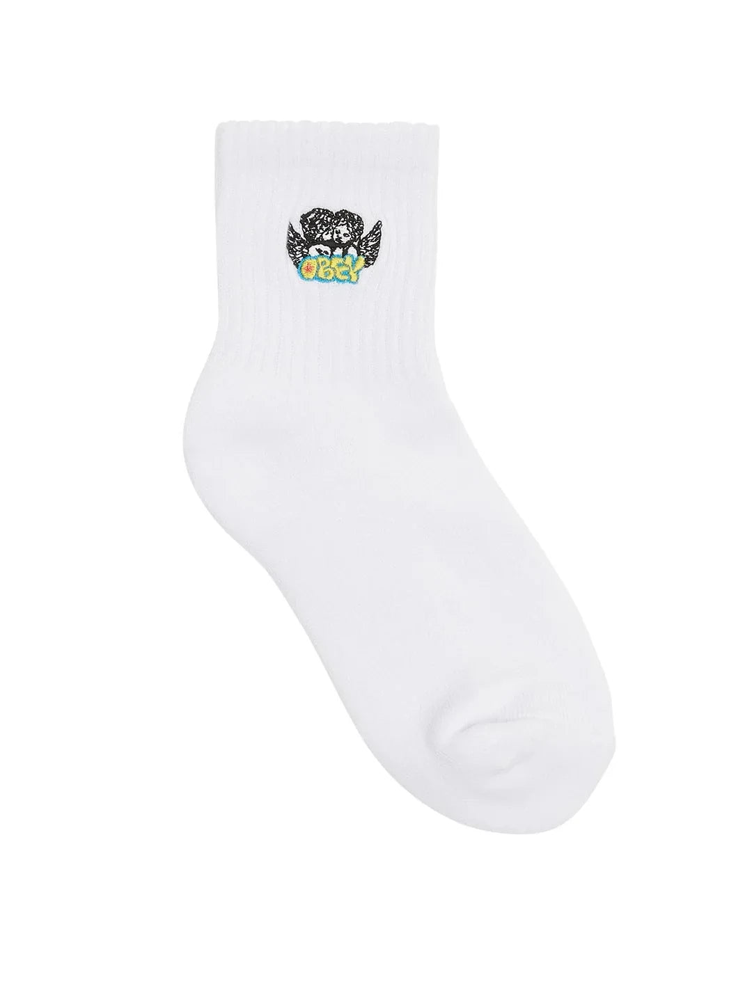 OBEY CHERUBS SOCK WHITE MULTI