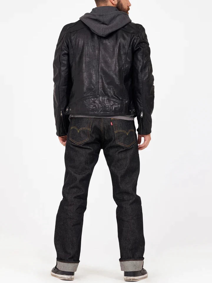 MAURITIUS BIKO LEATHER JACKET BLACK