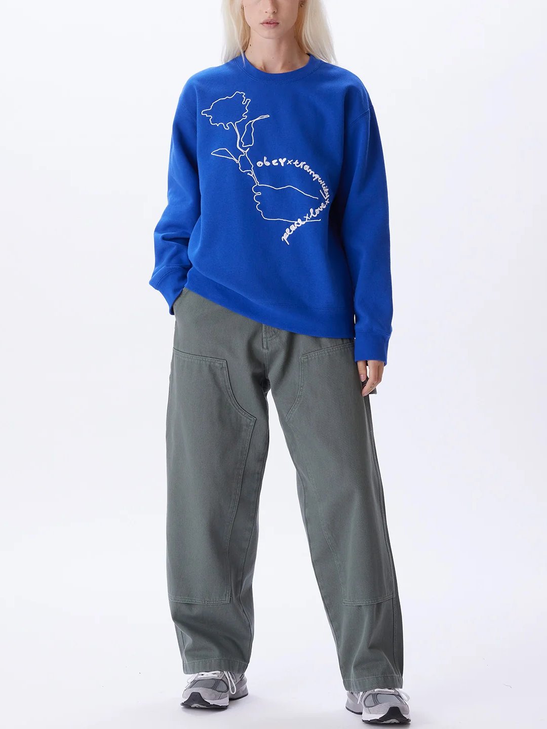 OBEY AUBREY CREW SURF BLUE